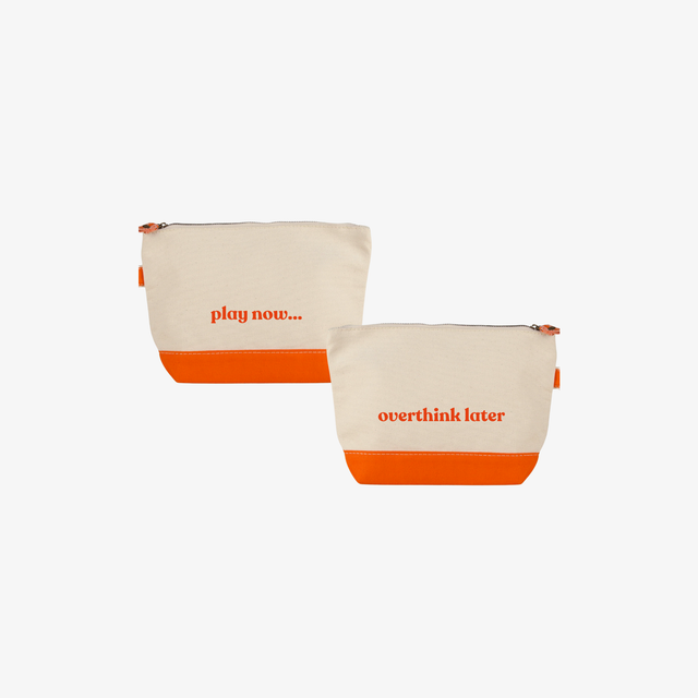 Zip Pouch — “Create Now / Overthink Later”