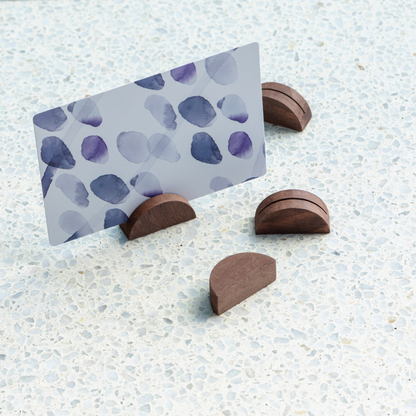 Wabi Blobi wooden display stands