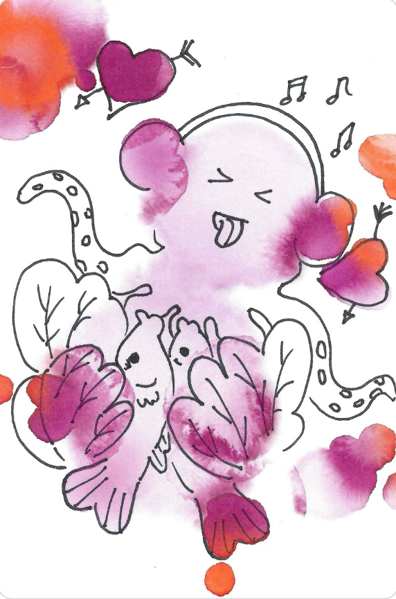A musical octopus doodle